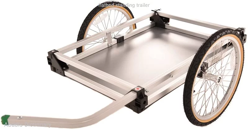 flatbed standing trailer